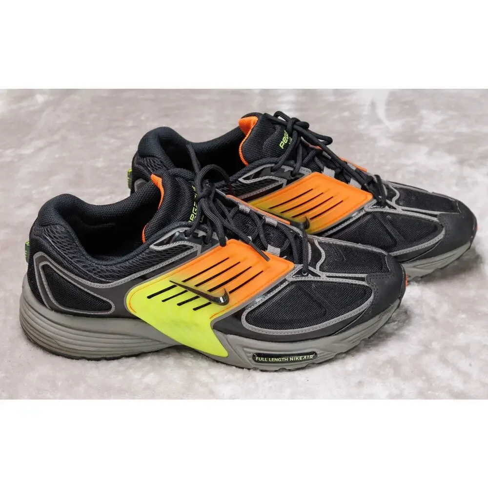 Nike Air Pegasus Wave Gradient Wave Black Safety Orange Sneakers Mens Size 11